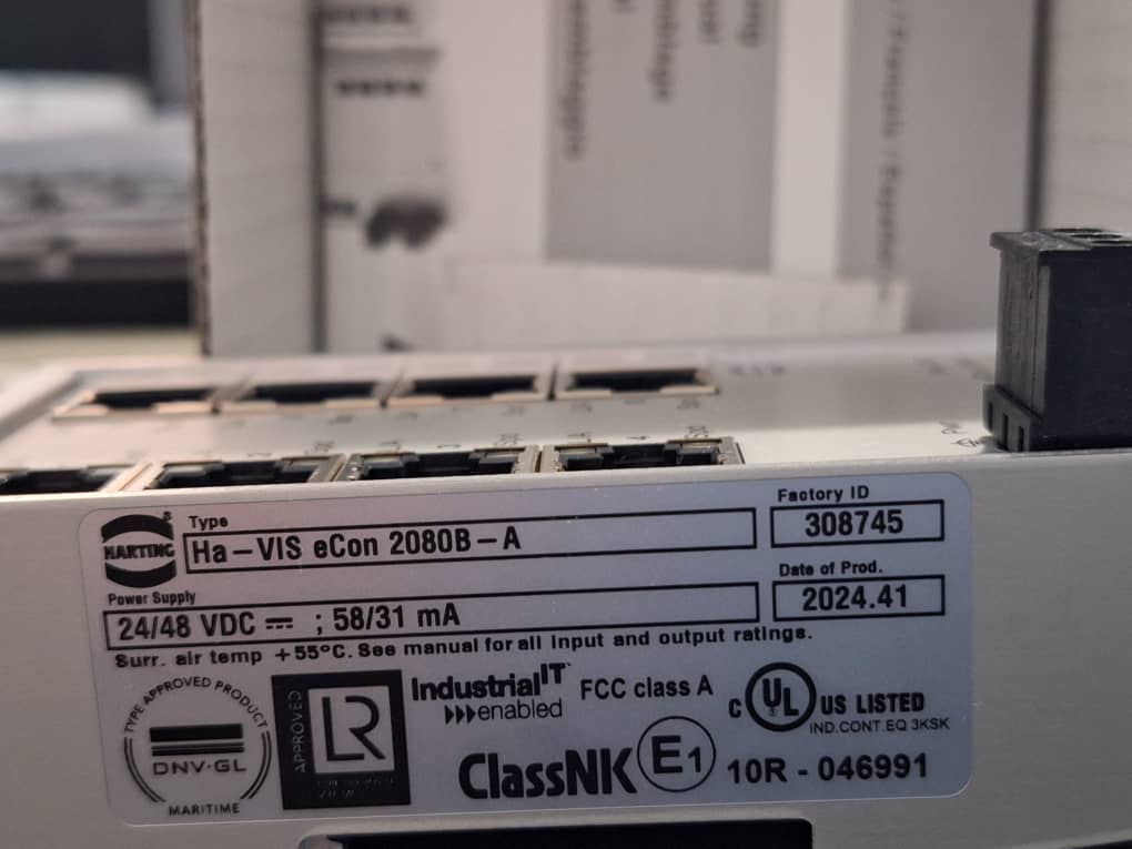سوئیچ صنعتی اترنت HARTING – مدل Ha-VIS eCon 2080B-A